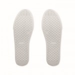 Sneakers met rubberen zolen van synthetisch leer maat 40 kleur wit tiende weergave
