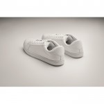 Sneakers met rubberen zolen gemaakt van synthetisch leer maat 44 kleur wit foto bekijken vierde weergave