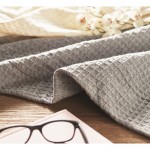 Lichtgewicht katoenen deken bedrukken met geschenkverpakking 300 g/m2 kleur grijs sfeervolle weergave