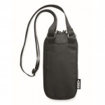 Smartphone-schoudertas van RPET-polyester met verstelbare riem kleur zwart tweede weergave