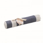 SEAQUAL® handdoek van recycled polyester 300 g/m2, 100x170cm kleur blauw