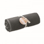 SEAQUAL® handdoek katoen en polyester 500 g/m2 70x140cm kleur grijs