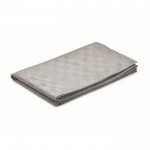 Waterafstotende tafelloper van polyester met microvezel 185 g/m2 kleur grijs