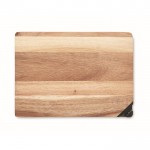Snijplank met logo van acaciahout met messenslijper kleur hout zesde weergave