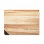 Snijplank met logo van acaciahout met messenslijper kleur hout zevende weergave