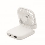 Opvouwbare ventilator voor desktop of laptop met 4 snelheden kleur wit tweede weergave