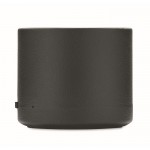Draadloze speaker met behuizing van 3W gerecycled materiaal kleur zwart derde weergave