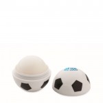 Voetbalvormige ABS Lippenbalsem met vanillesmaak SPF10 weergave met bedrukking