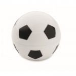 Voetbalvormige ABS Lippenbalsem met vanillesmaak SPF10 kleur wit/zwart tweede weergave