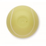 Tennisbalvormige ABS-lippenbalsem met vanillesmaak SPF10 kleur geel vijfde weergave