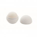 Golfbalvormige ABS-lippenbalsem met vanillesmaak SPF10 kleur wit