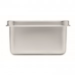 Lunchbox van RVS met afneembaar bijpassend handvat 750ml kleur zilver negende weergave