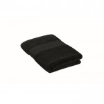 Absorberende handdoek van 100% bio katoen 360 g/m2 50x30 kleur zwart