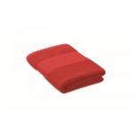 Absorberende handdoek van 100% bio katoen 360 g/m2 50x30 kleur rood