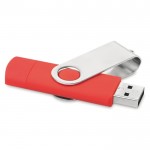 Techmate OTG USB-stick rood weergave 2