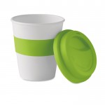 PLA maïszetmeel take-away koffiebekers kleur limoen groen tweede weergave