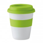 PLA maïszetmeel take-away koffiebekers kleur limoen groen vierde weergave