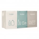 Bedrukte tassen voor recycling, 120 g/m2 kleur meerkleurig met logo
