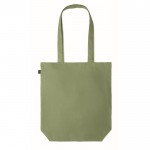 Hennep tas met logo in meerdere kleuren kleur groen vierde weergave