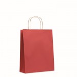 Middelgrote tas van gerecycled papier kleur rood