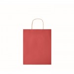 Middelgrote tas van gerecycled papier kleur rood tweede weergave