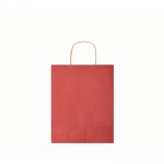 Middelgrote tas van gerecycled papier kleur rood vijfde weergave