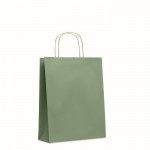 Middelgrote tas van gerecycled papier kleur groen