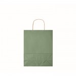 Middelgrote tas van gerecycled papier kleur groen vierde weergave