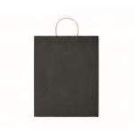 Grote papieren tas met logo kleur zwart tweede weergave