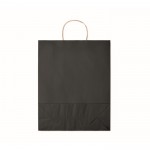 Grote papieren tas met logo kleur zwart derde weergave