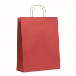 Grote papieren tas met logo kleur rood