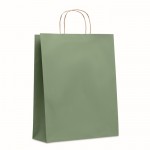 Grote papieren tas met logo kleur groen