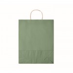 Grote papieren tas met logo kleur groen derde weergave