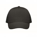 Gepersonaliseerde cap met gespsluiting kleur zwart tweede weergave
