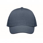 Gepersonaliseerde cap met gespsluiting kleur blauw tweede weergave