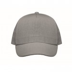Gepersonaliseerde cap met gespsluiting kleur grijs tweede weergave