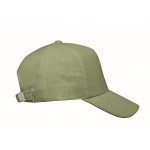 Gepersonaliseerde cap met gespsluiting kleur groen derde weergave