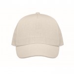 Gepersonaliseerde cap met gespsluiting kleur beige tweede weergave