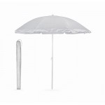 Bedrukte parasol in hoesje kleur grijs