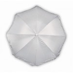 Bedrukte parasol in hoesje kleur grijs vierde weergave