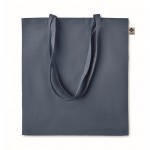 Katoenen tas bedrukt met logo, 140 g/m2 kleur blauw