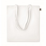 Katoenen tas bedrukt met logo, 140 g/m2 kleur wit
