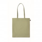 Katoenen tas bedrukt met logo, 140 g/m2 kleur groen tweede weergave