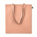 Katoenen tas bedrukt met logo, 140 g/m2 kleur oranje