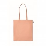 Katoenen tas bedrukt met logo, 140 g/m2 kleur oranje tweede weergave