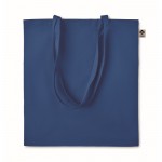 Katoenen tas bedrukt met logo, 140 g/m2 kleur donkerblauw