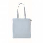 Katoenen tas bedrukt met logo, 140 g/m2 kleur lichtblauw tweede weergave