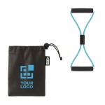 Fitness elastieken in tasjes met logo weergave met jouw bedrukking