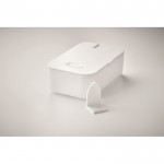 Lunchbox met ingebouwde telefoonstandaard kleur wit tweede fotografie weergave