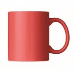 Goedkope bedrukte koffiebekers in doosje kleur rood derde weergave